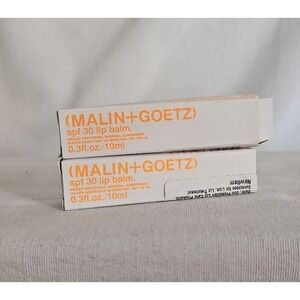 Malin + Goetz SPF 30 Lip Balm Mineral Sunscreen‎ Water Resistant Full Size x 2